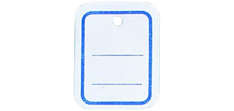 Etiquette à suspendre, 39 x 55 mm, perforé, ligné