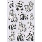 Sticker MAGIC 'Familles de pandas et de zèbres', Foam