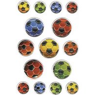 Sticker MAGIC 'Ballons de football multicolores'