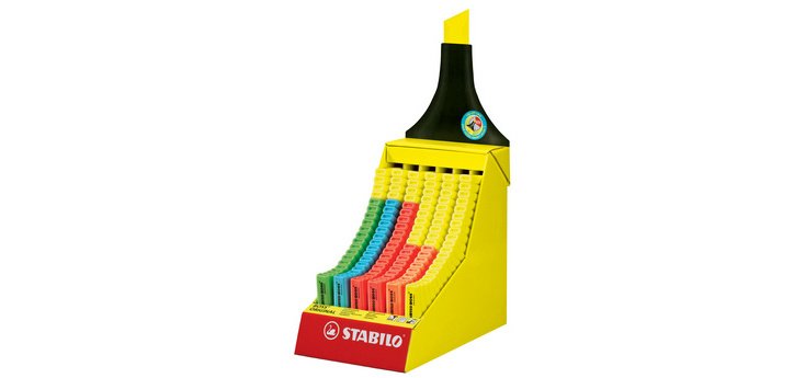 Surligneur 'BOSS ORIGINAL', présentoir en carton