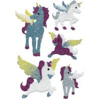 Sticker MAGIC 'licornes', Diamond glittery,