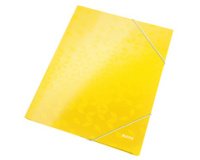 Chemise à élastique WOW, A4, carton,  perle