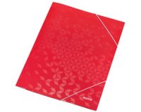 Chemise à élastique WOW, A4, carton,  perle