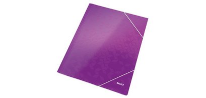 Chemise à élastique WOW, A4, carton,  perle