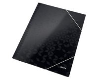 Chemise à élastique WOW, A4, carton,  perle