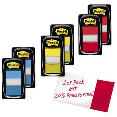 Marque-pages Index, 25,4 x 43,2 mm, pack éco, vert