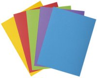 ROCK''S 210 -Pak van 50 dossiermappen 210g/m2 met 1 klep - 24x32cm A4 - - Paars