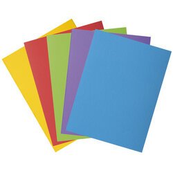 Pack of 50 1 flap folders ROCK'S 210 - 24x32cm - Dark purple