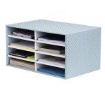 BANKERS BOX STYLE Trieur de bureau, bleu/blanc