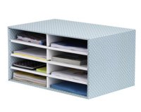 BANKERS BOX STYLE Trieur de bureau, bleu/blanc