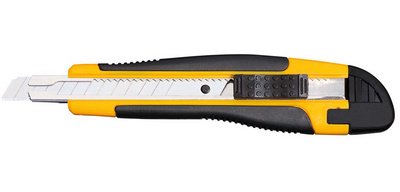 Universal cutter, blade: 9 mm, black/yellow