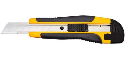 Cutter universel, lame: 18 mm, noir/jaune