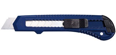 Cutter Basic, lame: 18 mm, bleu/noir