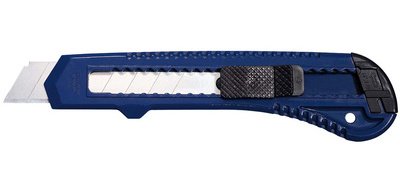 Cutter Ecoline, lame: 18 mm, bleu/noir