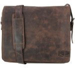 Sac à bandoulière 'BEN', cuir, marron