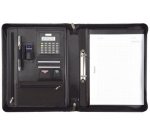 Serviette classeur 'CARPO', A4, cuir nappa, noir