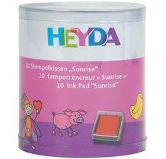 Set de tampons encreurs 'Sunrise', boîte transparente