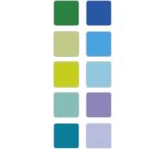 Set de tampons encreurs 'Aqua', 10 tampons encreurs