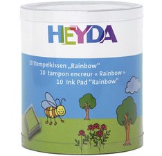 Set de tampons encreurs 'Rainbow', boîte transparente