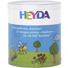Set de tampons encreurs 'Rainbow', boîte transparente