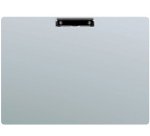 Porte-bloc, en aluminium et pince nickelée, A3 paysage