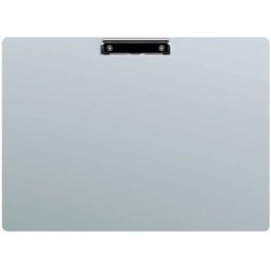 Porte-bloc, en aluminium et pince nickelée, A3 paysage