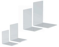 Serre-livres en acrylique, transparent, 100x100x130 mm