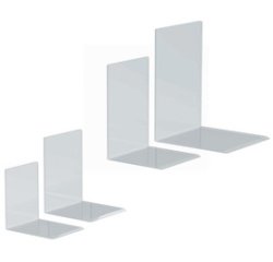 Serre-livres en acrylique, transparent, 100x100x130 mm