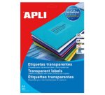 Etiquettes adresse transparentes, 63,5 x 38,1 mm
