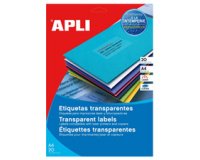 Etiquettes adresse transparentes, 63,5 x 38,1 mm