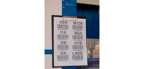 Porte-bloc, A4, plastifié, avec 2 aimants néodyme