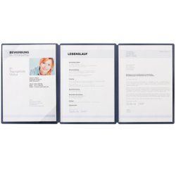 Dossier de présentation / candidature 'Straight', bleu