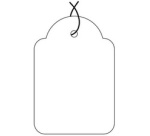 Étiquette à fil apli agipa 18x29mm cartonnette blanche fil blanc coton paquet 200 unités