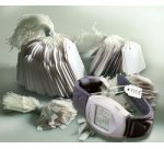 Étiquette à fil apli agipa 13x20mm cartonnette blanche fil blanc coton paquet 200 unités