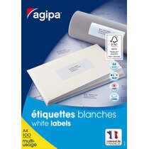 Etiquette universelle, 105 x 49,39 mm, Pose Express