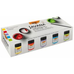 Peinture pour textiles JAVANA, kit XXL 5 x 50ml