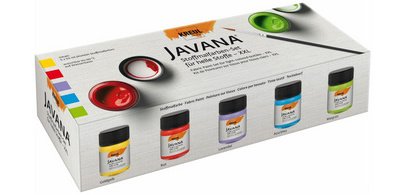 JAVANA Textilfarbe, XXL Set 5 x 50ml