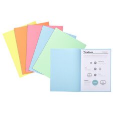 Pack of 100 folders SUPER 60 - 22x31cm - Light blue