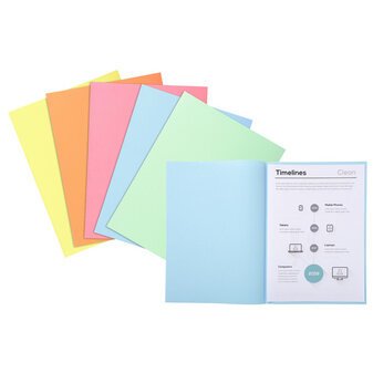 Pack of 100 folders SUPER 60 - 22x31cm - Light blue