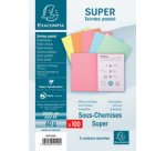 Sous-chemises standard 60 g Exacompta 22 x 31 bleu clair - Paquet de 100