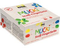 Peinture au doigt pour textile 'MUCKI', kit de 4