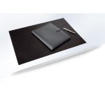 Sous-main cuir, 650 x 450 mm, noir