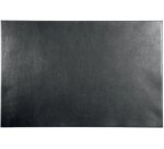 Sous-main cuir, 650 x 450 mm, noir