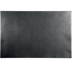 Durable sous-main en cuir, noir