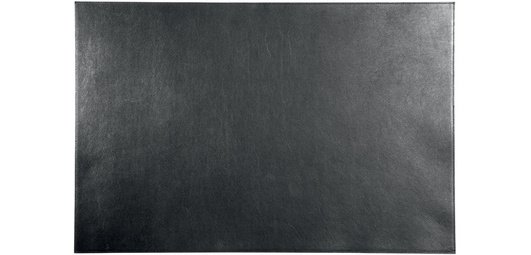 Durable leather desk pad, black