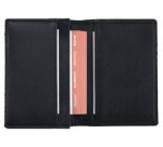 Etui pour cartes de visite, cuir, noir
