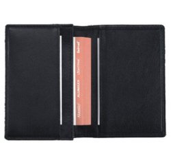 Etui voor visitekaartjes, leer, zwart