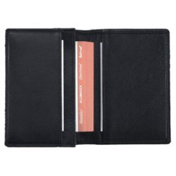 Etui pour cartes de visite, cuir, noir