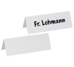 Porte-nom, carton, blanc, (L)210 x (H)75 mm, 190 g/m2