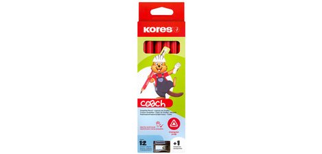 Crayon COACH, triangulaire, degré de dureté: 2 HB